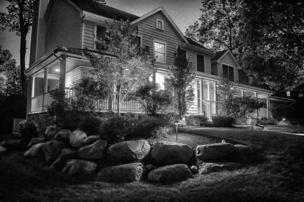 front of house 5 bw