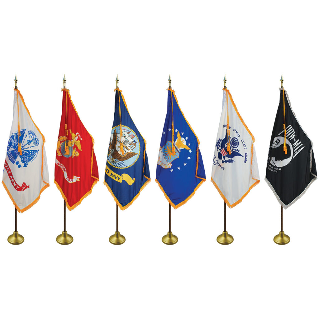 armed forces flags 3x5 nylon indoor fr