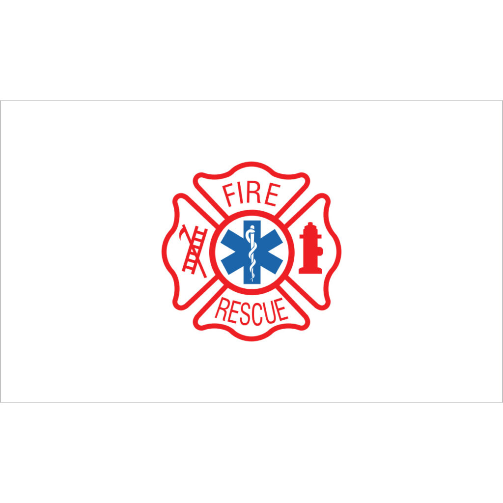 fire rescue flag 3x5 070286