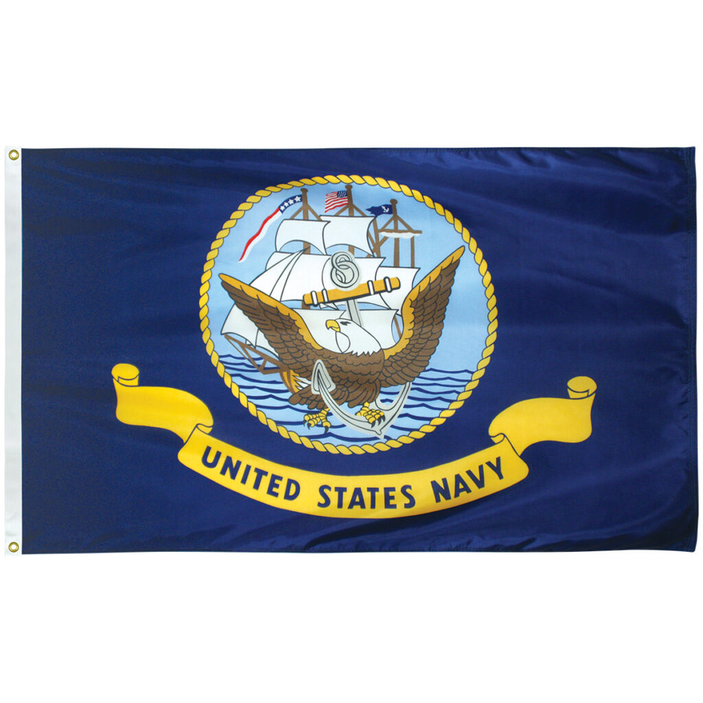navy flag 3x5 nylon outdoor 070056