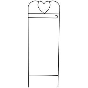 heart garden flag trellis