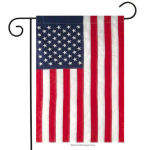 american flag garden flag embroidered