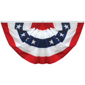 endura poly™ pleated fan with stars 3'x6'