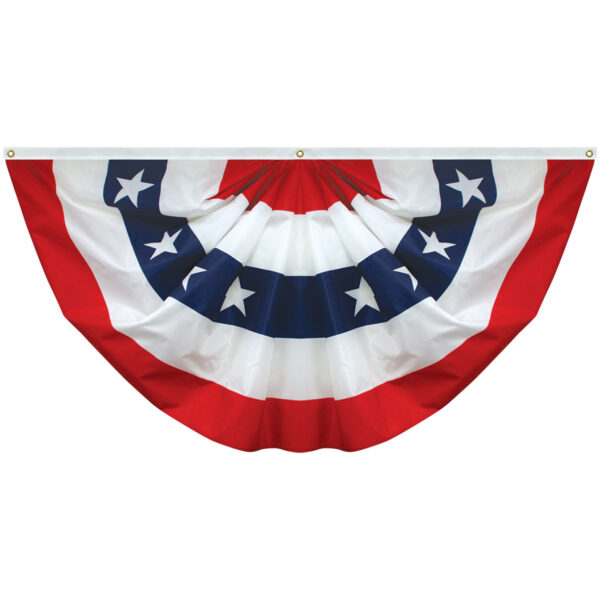 endura poly™ pleated fan with stars 3'x6'