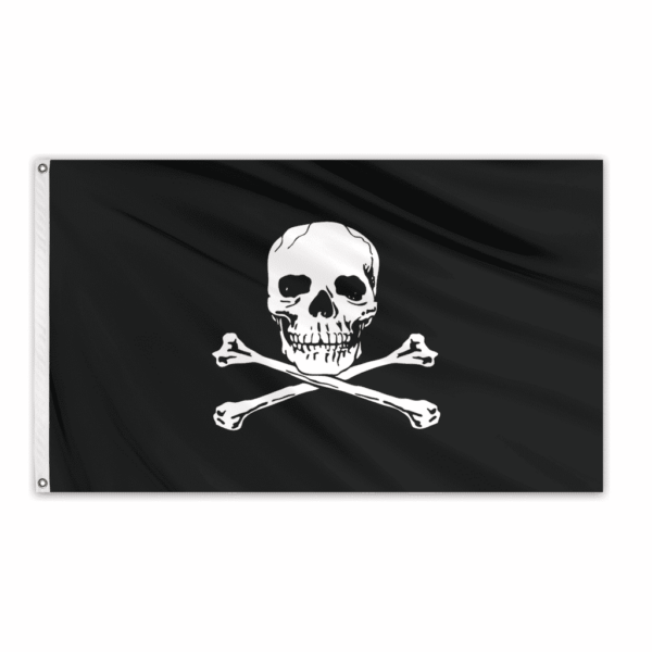 jolly roger 3'x5' nylon outdoor grommet flag