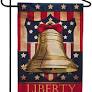 liberty bell garden flag