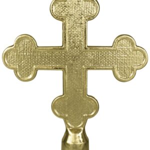 metal botonee cross with ferrule 5 3/4" high