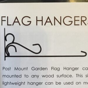 garden post hanger (small flags)