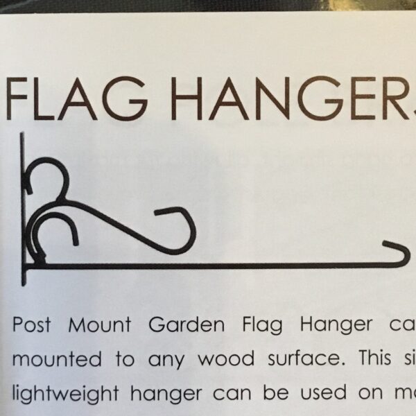 garden post hanger (small flags)