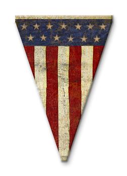 stars/stripes patriotic pennant