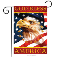 god bless america garden flag