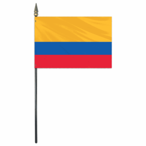 columbia 4"x6" e gloss stick flag