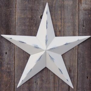 barn star 24" rustic ivory
