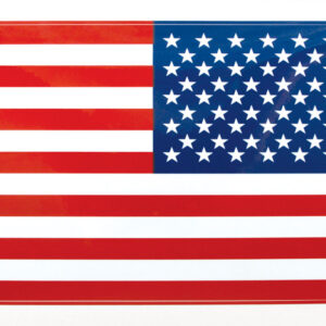decal american flag right hand 2 3/8" x 4" vinyl