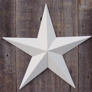 barn star 05" solid ivory
