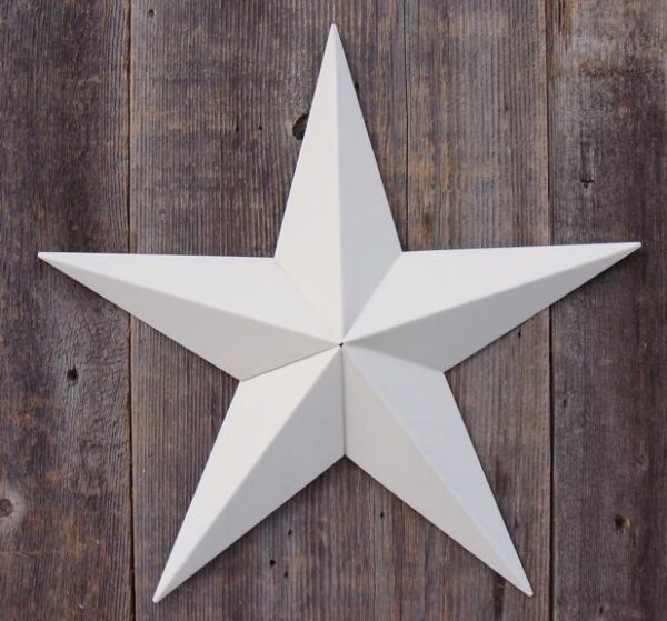 barn star 05" solid ivory