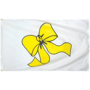 yellow ribbon 3'x5' nylon outdoor flag with grommets