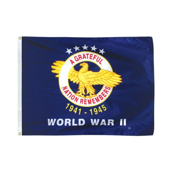 world war ii veterans commemorative 3'x4' nylon outdoor flag
