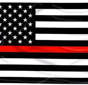 thin red line grommet flag (open package)