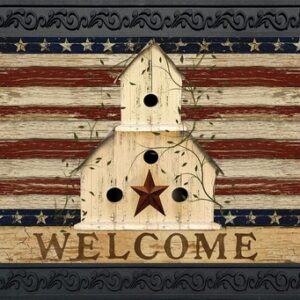 americana welcome doormat