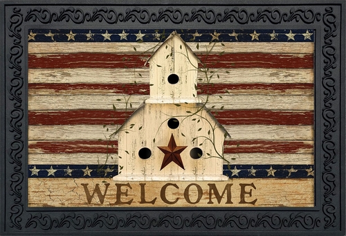 americana welcome doormat