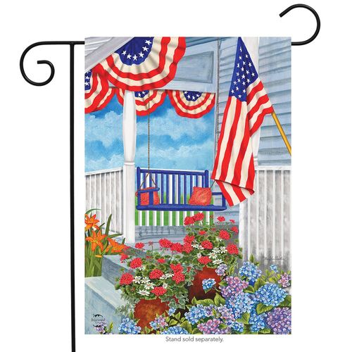 patriotic porch spring garden flag