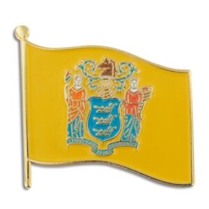 nj state flag lapel pin