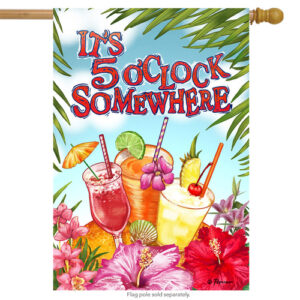 it’s 5 o’clock somewhere summer house flag cocktails tropical drinks
