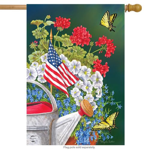 american garden summer house flag