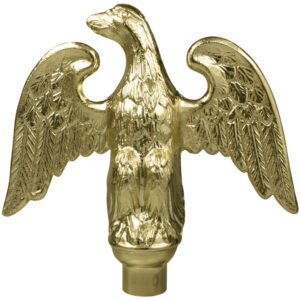 metal perched eagle with ferrule (for oak poles)