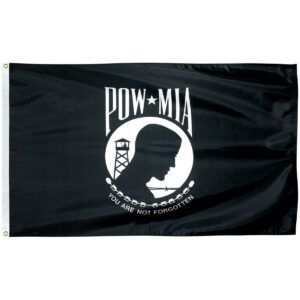 pow mia 2'x3' nylon outdoor df flag with grommets