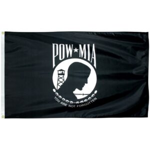 pow mia 3'x5' nylon outdoor df flag with grommets
