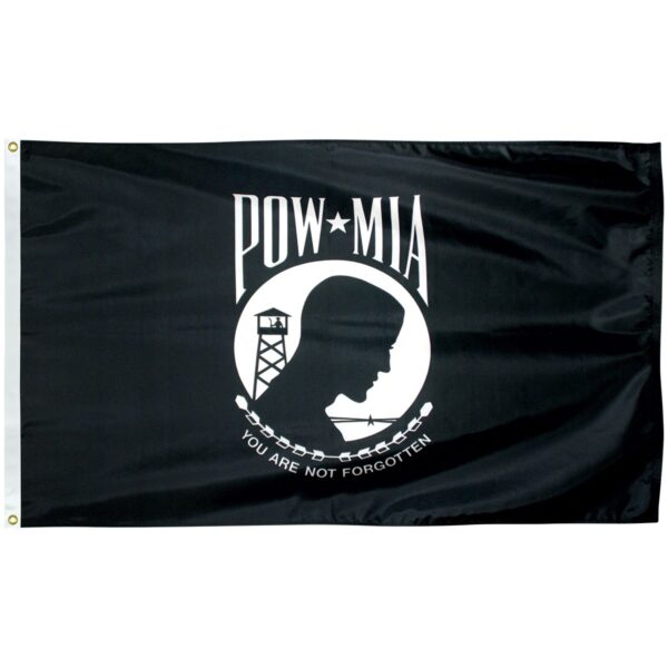 pow mia 3'x5' nylon outdoor df flag with grommets
