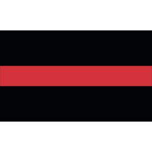 thin red line 2'x3' nylon flag with grommets