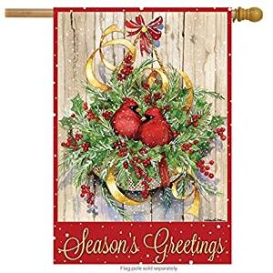 seasons greetings house flag