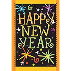 happy new year house flag