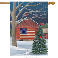 barnside winter house flag