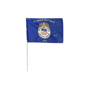 merchant marine 12"x18" e poly stick flag