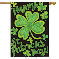 happy st patricks day house flag