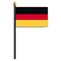 germany 4"x6" cotton stick flag