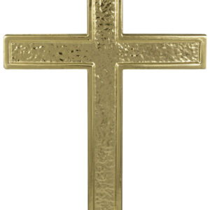 metal passion cross gold with ferrule (for oak poles)