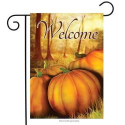 fall pumkin patch garden flag