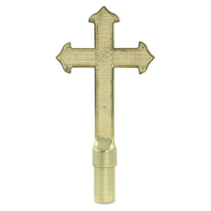 metal fancy cross gold with ferrule (for oak poles)
