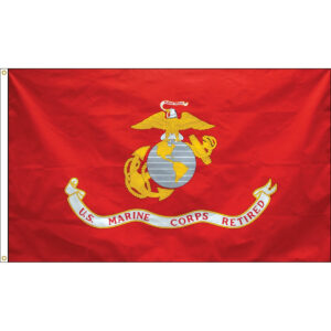 marine corps 4'x6' nylon outdoor flag with grommets