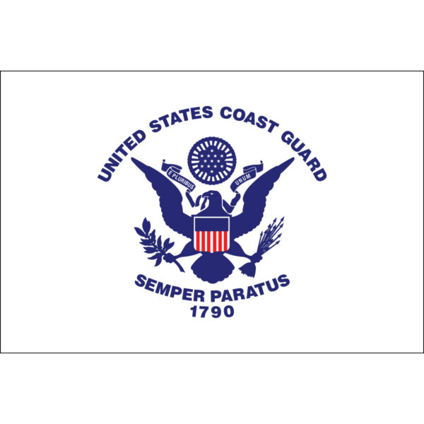 coast guard 3'x5' flag grommet