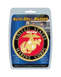 marine corps car grill badge 3"