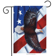 patriotic eagle garden flag