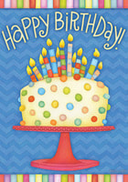 happy birthday garden flag