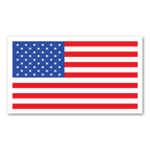 american flag magnet rectangle 7"x4"