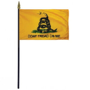 gadsden 4”x6” endura gloss stick flag
